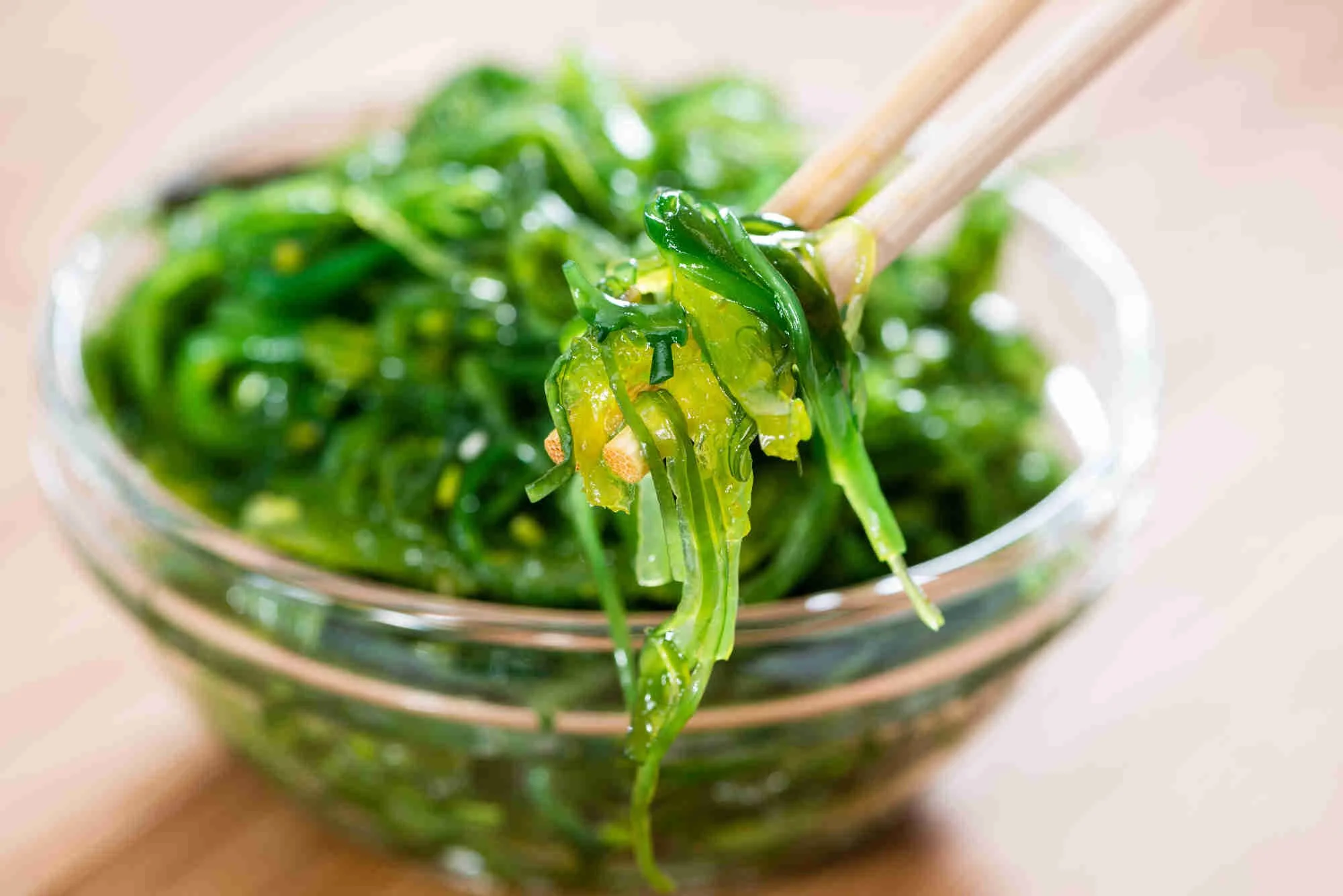 seaweed in chopsticks